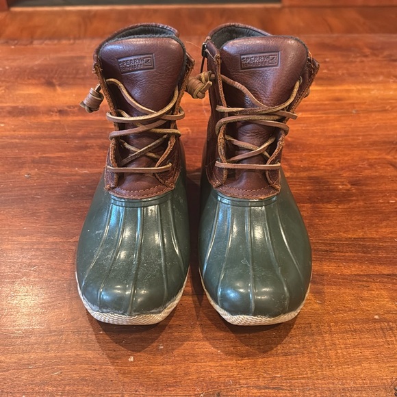 Sperry Shoes - Sperry Top Sider Duck Boots Womens 8.5 Brown/Green